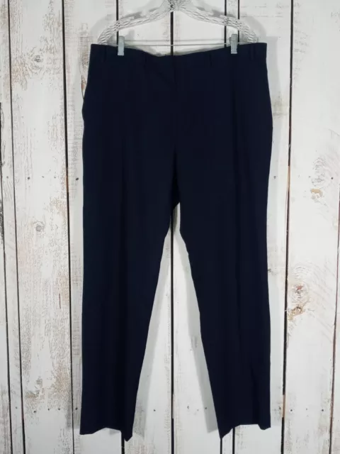 Lauren Ralph Lauren Navy Dress Pants Mens 38x32 Slim Fit Flat Front Black Label