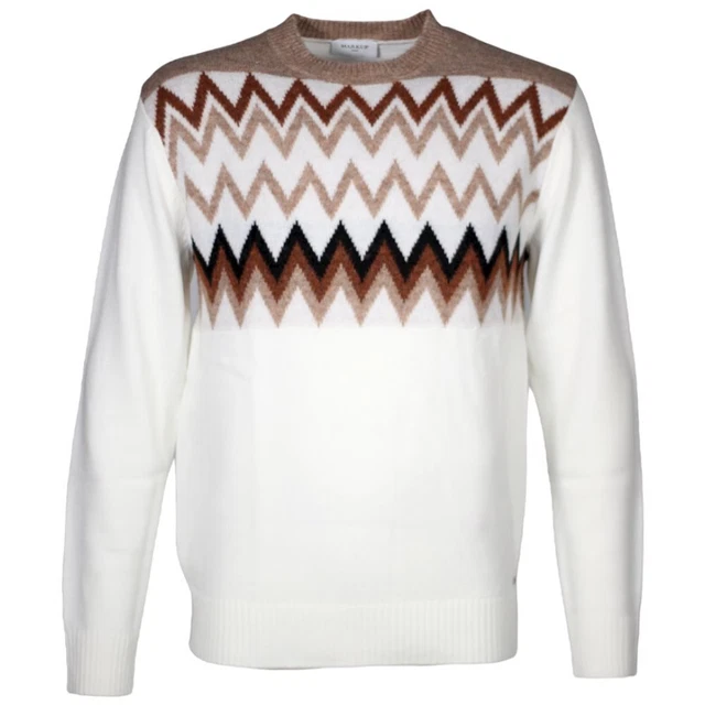 Markup maglione da uomo art. MK390110 maglione bianco Prezzo Listino €67 SALDI