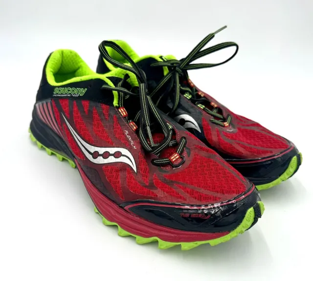 SAUCONY PEREGRINE 4.0 Trail Running Walking Sneakers Red Men's Size US ...