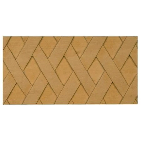 OSBORNE WOOD PRODUCTS 891922BAS 2 1/2 x 5/8 x 96 Basket Weave Chair Rail in