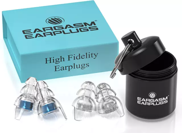 Eargasm High Fidelity Earplugs for Concerts Musicians Motorcycles Noise Sensitiv