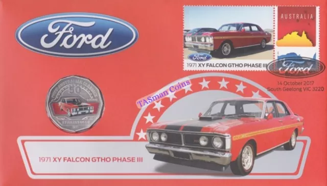 PNC Australia 2017 Ford 1971 XY Falcon GTHO Australian Classics RAM 50c Coin