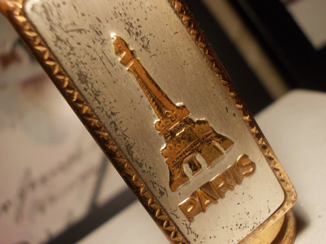 Étui à Rouge à Lèvres Vintage Patrys Paris - Médaillon Décoré Et Miroir - Occasion