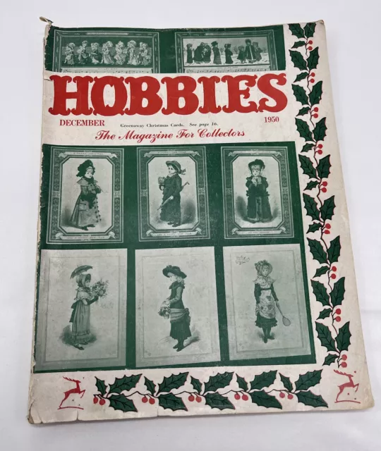 Vintage Hobbies Magazine For Collectors December 1950