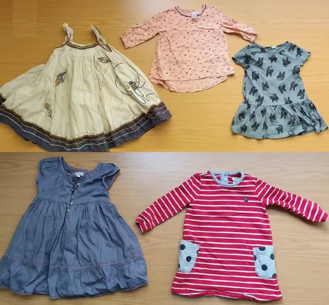 Girls Dresses Bundle - age size 18 - 24 months - Bargain Pack 5 Dresses