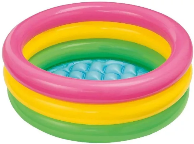 Intex Baby Pool 24" x 8.5" Sunset Glow Baby Pool - NEW DAMAGED BOX