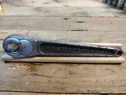 1930's Very Rare Vintage Snap-On F70 Ferret Ratchet 3/8” Drive Kenosha, WI. USA