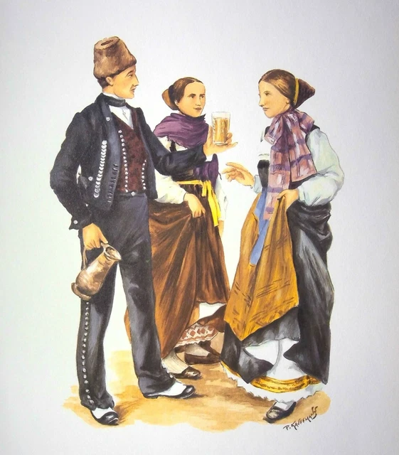 |ALSACE] Paul KAUFFMANN: The Beer Festival - signed engraving, 1931