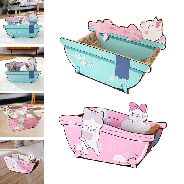 CAT SCRATCHER LOUNGE Boat Prevents Furniture Damage Grinding Claw Cardboard Cat £42.84 PicClick UK