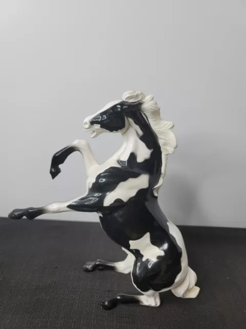 Hartland Vintage Rearing Mustang Stallion Black & White Pinto