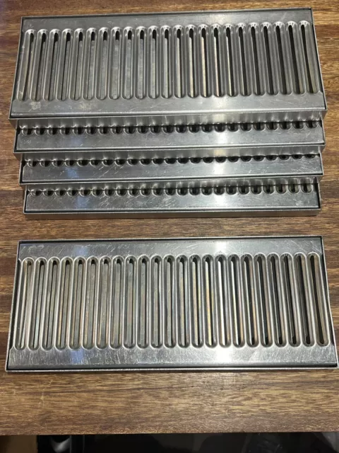 Stainless Steel Beer Drip Tray - Surface Mount 12" x 5" No Drain Surface Mount