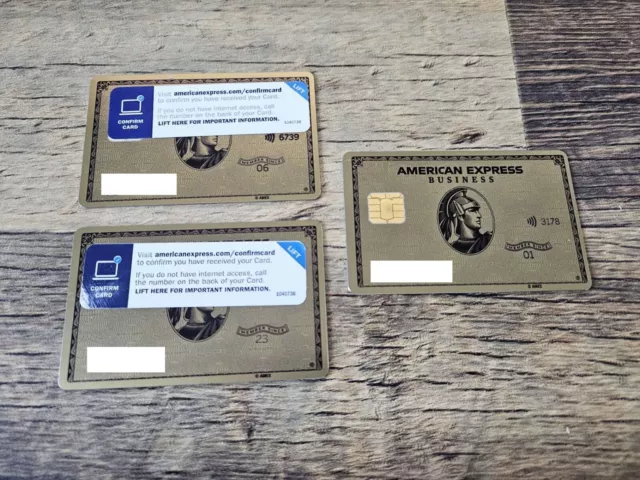 Brand New Stickers GOLD Business American Express METAL card Collectible