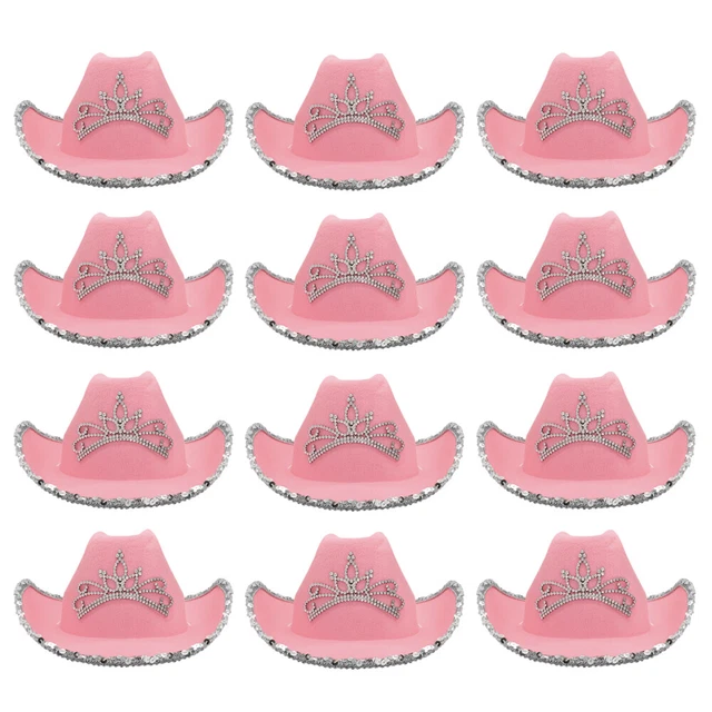 Cappelli Cowboy Cappello Da Cowboy/cowgirl Per Costume Western, Selvaggio West, Rodeo - Donna, Stile Fancy Dress Cappello Cowboy Donna - Foto 8