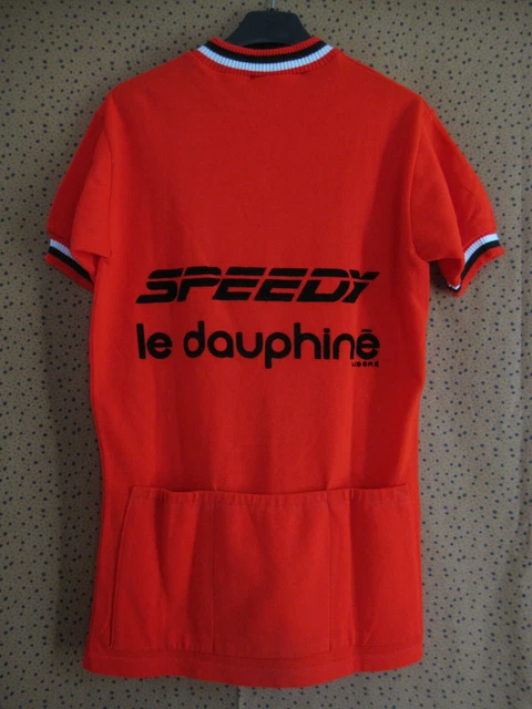 Maillot Cycliste Vintage Le Coq Sportif Années 70, Manches Longues, Taille M, Vert