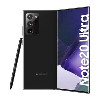 Samsung Galaxy Note20 Ultra 5G SM-N986U 128GB Black Unlocked GSM +CDMA EXCELLENT