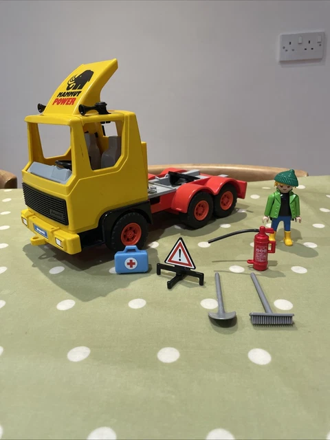 LOT B7 PLAYMOBIL VOITURE de COURSE FORMULE 1 MERCEDES CAMION ASSISTANCE