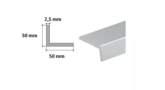 Aluminium Extruded Angle Various Sizes Thickness 1 Metre long! BEST PRICE