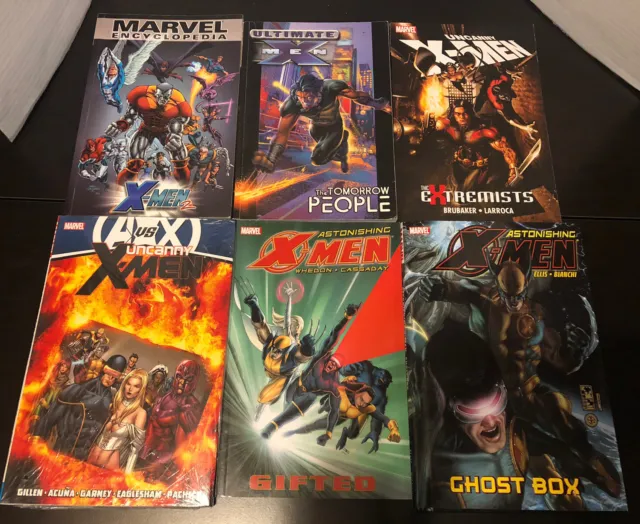 Marvel X-Men lot of 6 Graphic Novels TPB/HC Ultimate Uncanny Astonishing X-Men!