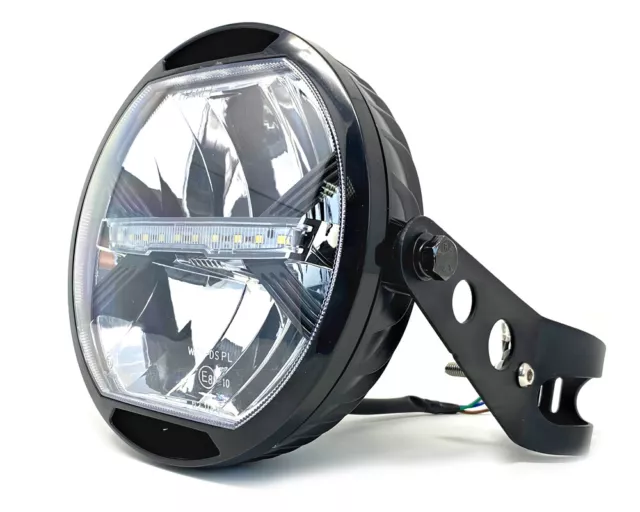 Phare moto LED 7 pouces Homologué - REMMOTORCYCLE