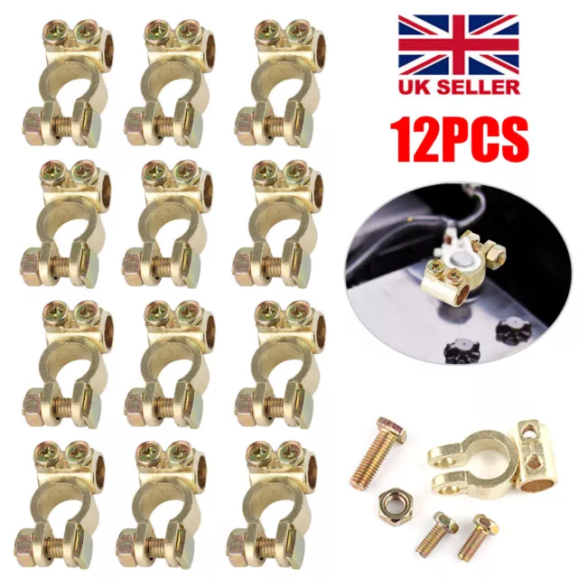 6Pair 12V Leisure Battery Terminals Connectors Clamps Car Van Caravan Motorhome