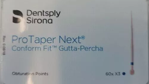 Protaper Next Conform Fit Gutta-Percha Points by Dentsply (All sizes) (60/pack)