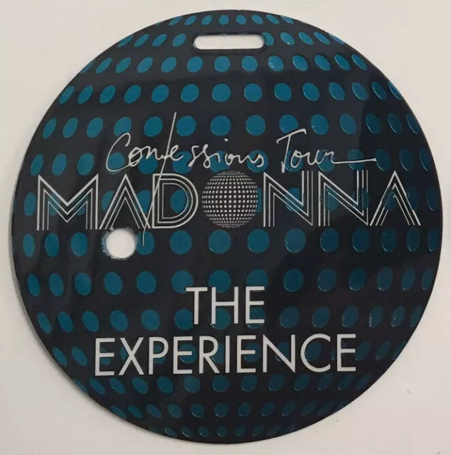 Rare 2006 Madonna Confessions Tour VIP Experience Laminate Pass 4" No Backstage!