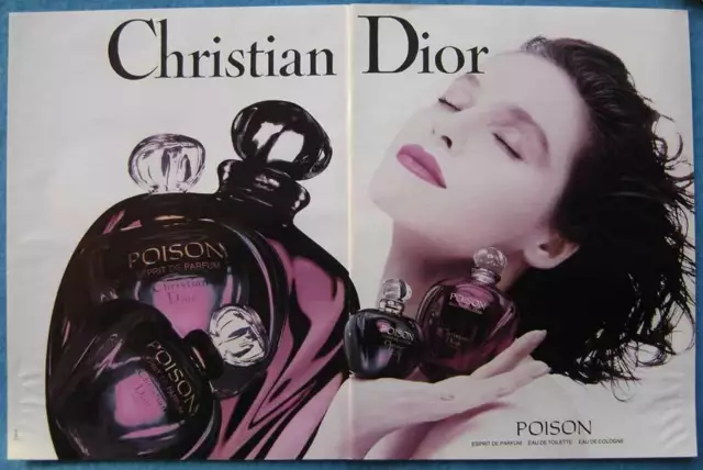 Publicité Papier - Parfum "Poison" De Christian Dior De 1992