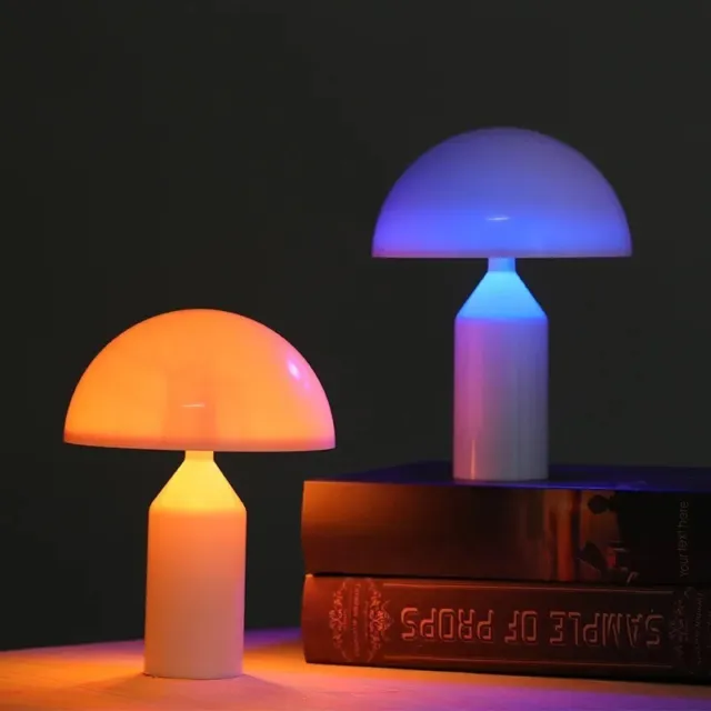 Lampe Champignon RVB Veilleuse LED Table de Chevet Chambre Bureau Design Moderne