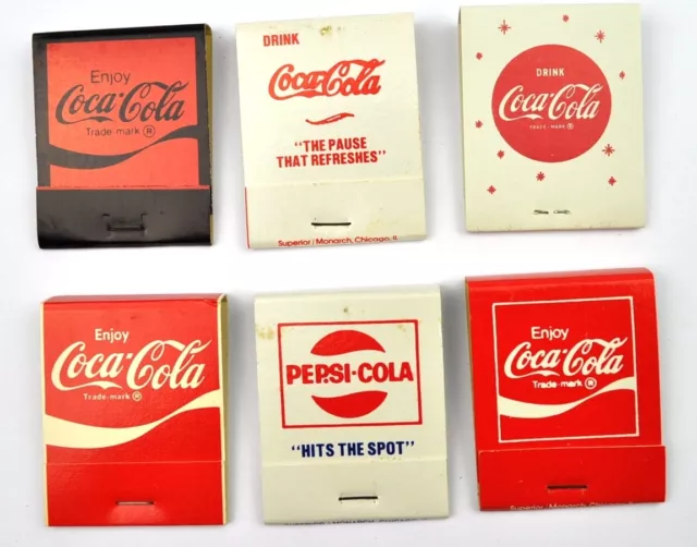 Coca-Cola Coke Pepsi Zündhölzer Streichhölzer Matches Matchbooks USA 1960er 70er
