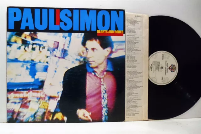 PAUL SIMON hearts and bones LP EX-/VG, 92-3942-1, vinyl, album, folk rock, 1983
