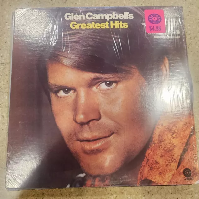 Glen Campbell’s Greatest Hits Vinyl Album, Capitol Records Vintage 33 RPM 12” LP