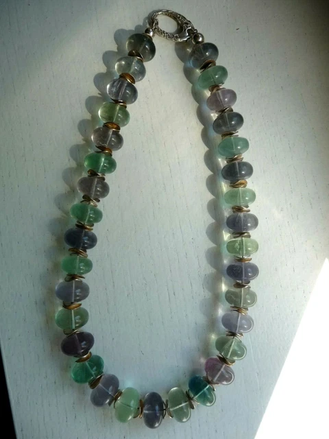 Collier Long Imposant En Boules De Bois Rose - Style Années 2000, Made In France, Occasion