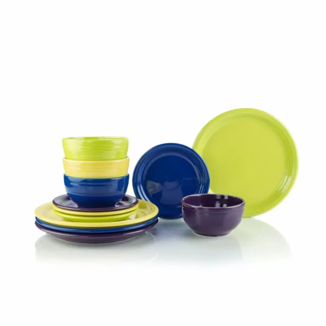 Fiesta® 12-Piece Bistro Dinnerware Set | Sunny Vineyard