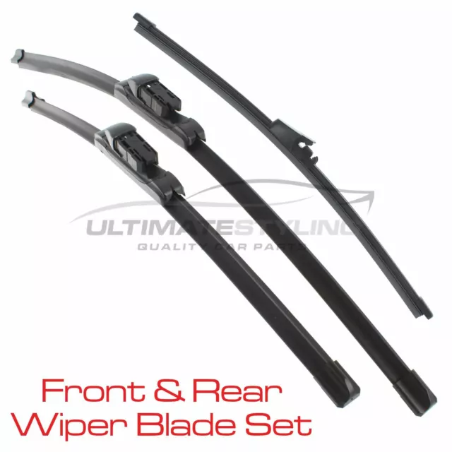 Front Windscreen Wiper Blades & Rear Wiper Blade VW Passat Mk6 Estate 2005-2011
