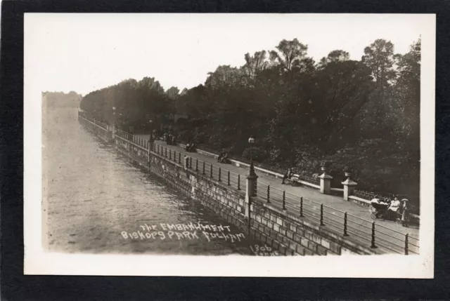 Postcard Fulham nr Hammersmith London the Embankment Bishops Park RP