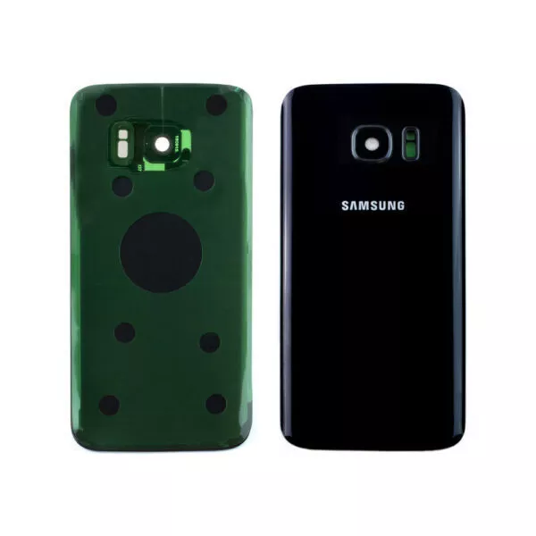 Samsung Galaxy S7 Edge Akkudeckel Backcover Schwarz Rückseite Premium