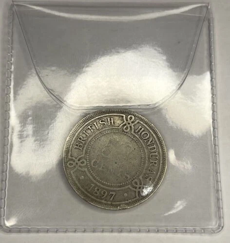 British Honduras (Belize) 1897 50 cent coin, circulated, ungraded