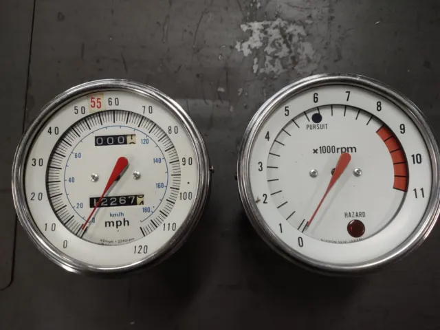 1979 Kawasaki KZ1000 C2 Police Speedometer Tachometer Gauges