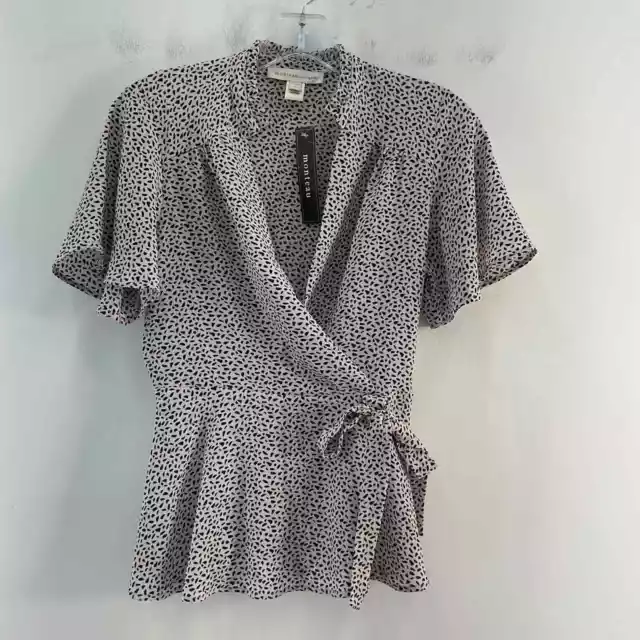 NWT Monteau Los Angeles Gray Polyester Women's Blouse Size S