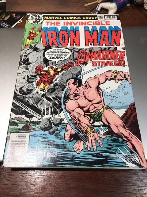 Iron Man #120 1979. 1st App Of Justin Hammer. Sub-Mariner, ‘Rhodey’ Rhodes App.
