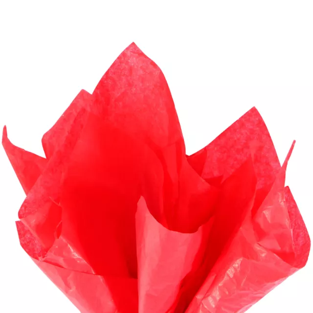 Cadeau Enveloppe Tissue Papier Brillant Rouge pour Cadeau Sacs Fête 20 Feuilles