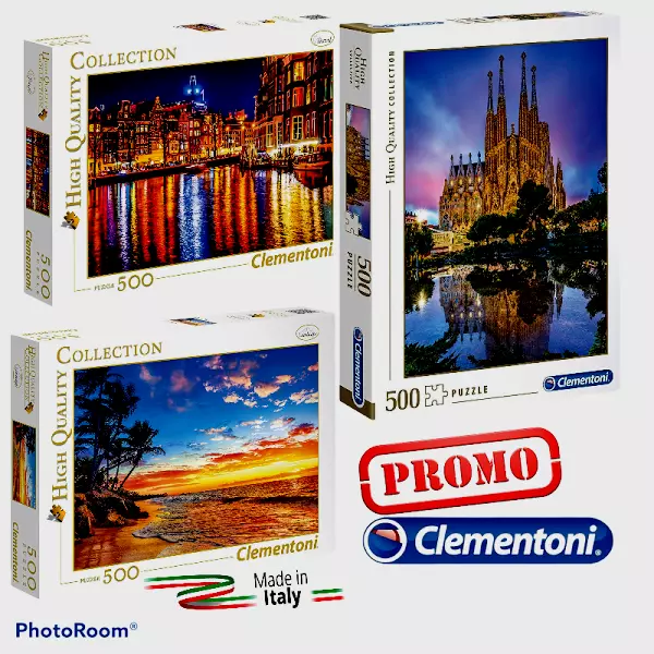 Puzzle 500 pezzi Clementoni  HQ COLLECTION Sagrada Familia, Amsterdam Paradise