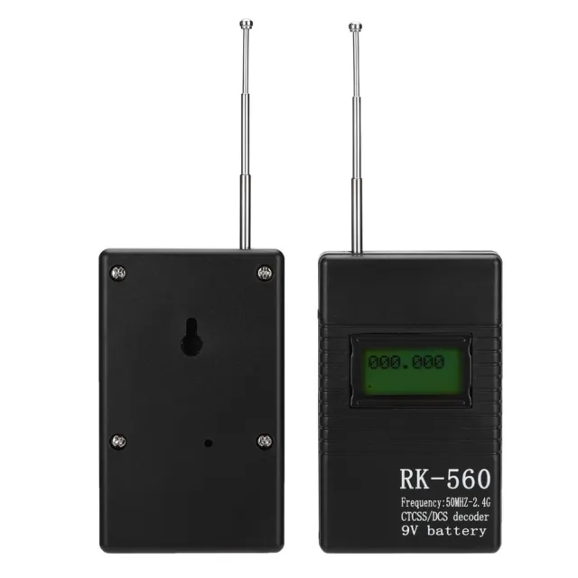 RK560 50MHz-2.4GHz Digital Handheld Frequenzzähler Meter DCS CTCSS Tester FSK