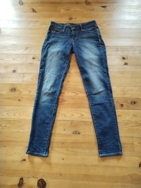 Jeans Femme Levi's Demi Curve Coupe Skinny - Taille 37 (27x30), Noir, Coton/élastanne, Ourlets Refaits