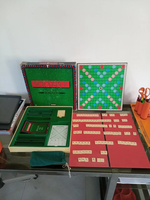 Ancien Scrabble De Luxe – Jeu Spear's Games – Édition Française 1955 – Parfait État