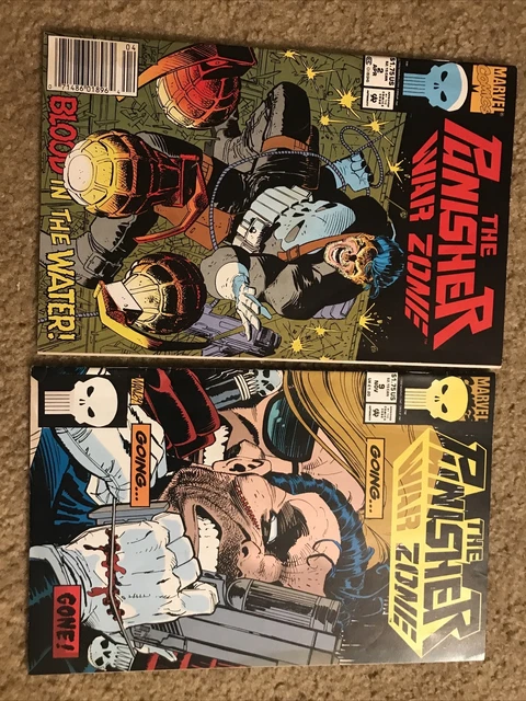 The Punisher War Zone Marvel Comic Lot Of 2 1992 #s 2,9