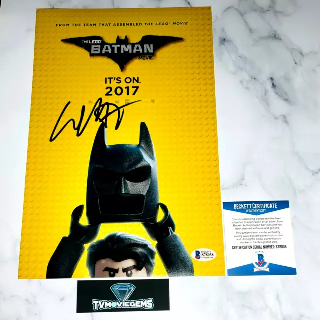 THE LEGO BATMAN MOVIE Cast (9) Signed 11x17 Photo ARNETT Beckett BAS COA