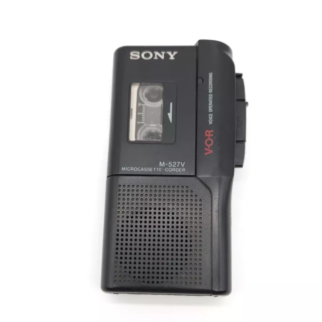 Sony Micro Cassette Recorder M-527V VOR Voice Activated (Tested Works)