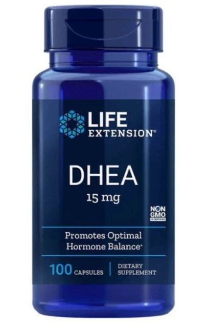DHE A-15mg. 100 cps LIFE EXTENSION Envio24h. Bienestar general, antiedad,