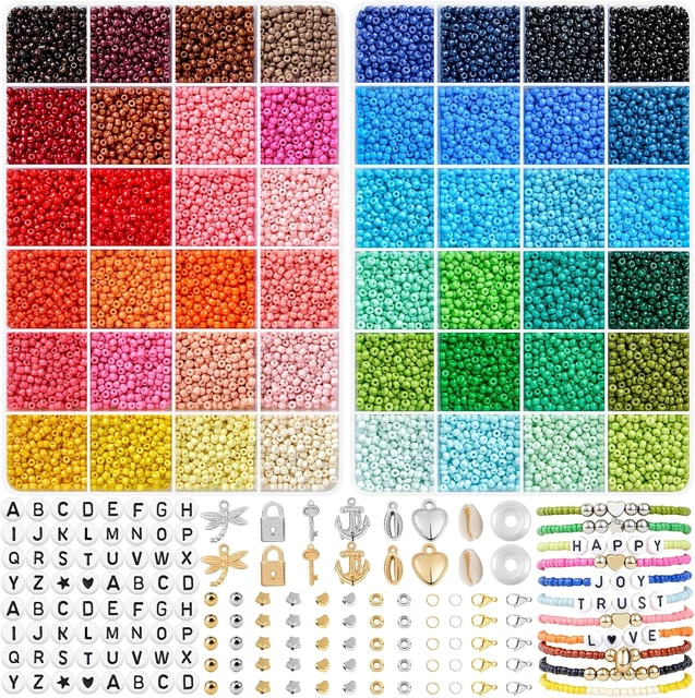 Kit 900 Pezzi Bigiotteria Fai Da Te - Perline Pietre Naturali, Ciondoli, Accessori Per Gioielli - Foto 8